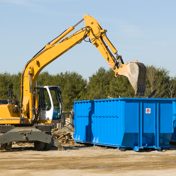 how does a residential dumpster rental service work in North Fork